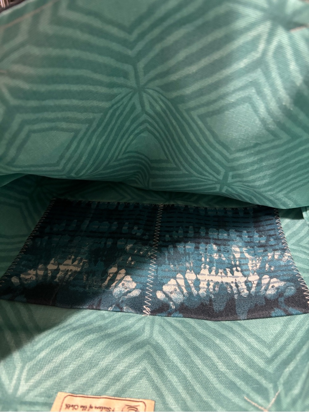 🚨 Handmade Teal Tie-Dye Canvas Tote Bag 🚨 LAST CHANCE - Picture 4 of 6